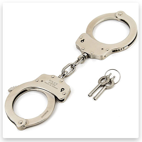 POLICE Handcuffs Double Lock Steel