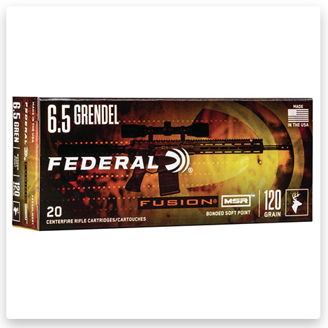 6.5mm Grendel - 120 Grain Fusion Soft Point - Federal Premium