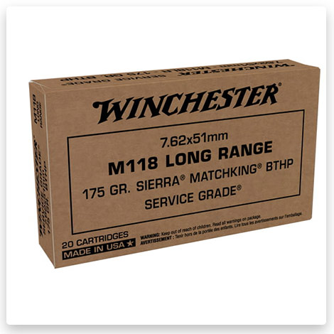 7.62x51mm NATO - 175 grain Long Range M118LR - Winchester