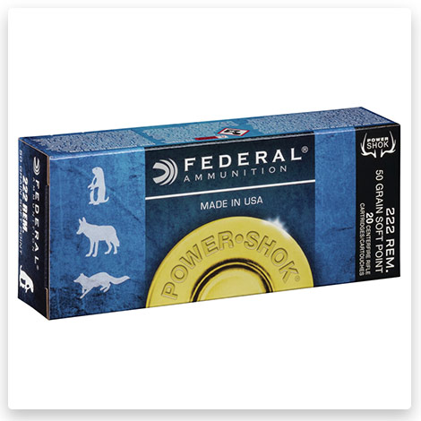 222 Remington - 50 Grain Jacketed Soft Point Centerfire Rifle - Federal Premium