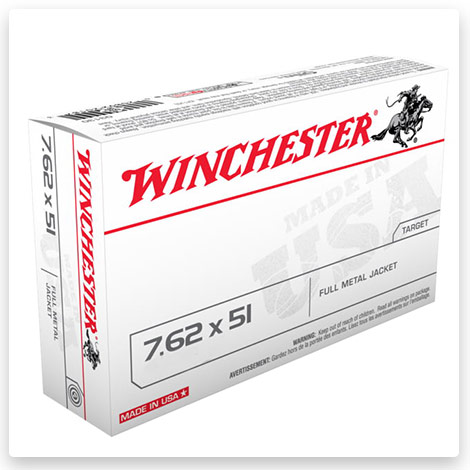 7.62x51mm NATO - 149 Grain M80 Full Metal Jacket - Winchester USA