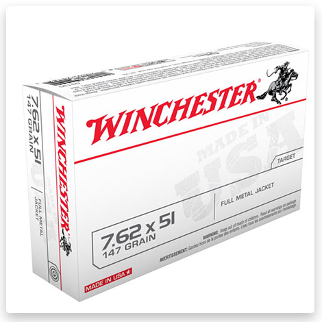 7.62x51mm NATO - 147 grain Full Metal Jacket - WINCHESTER