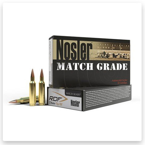 22 Nosler - 85 Grain Brass Cased Rifle Ammunition - Nosler