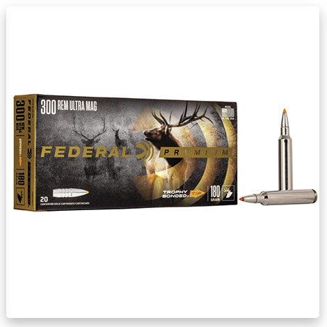 300 Remington Ultra Magnum - 180 Grain Trophy Bonded Tip - Federal Premium