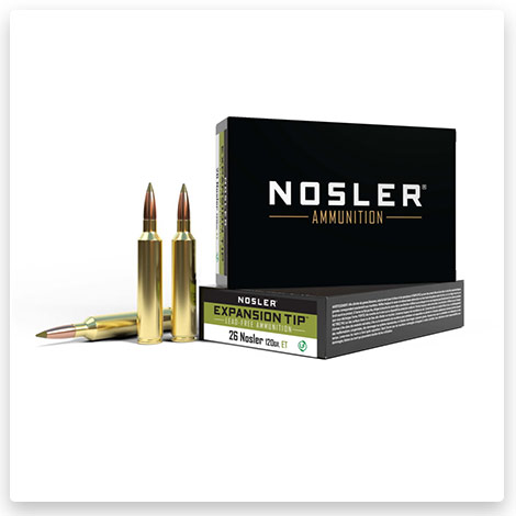 26 Nosler - 120 Grain E-Tip Brass Cased - Nosler