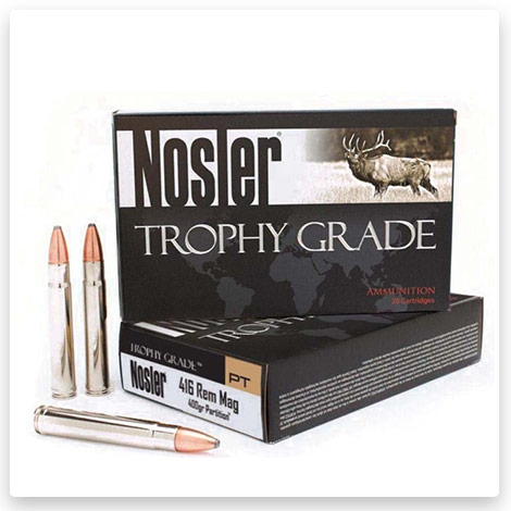 416 Rigby – 400 Grain Nickle Plated Cased – Nosler