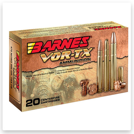 458 Lott - 500 Grain TSX FB Rifle Cartridges - Barnes