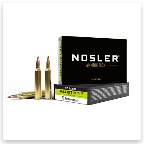 26 Nosler - 140 Grain Ballistic Tip Brass - Nosler