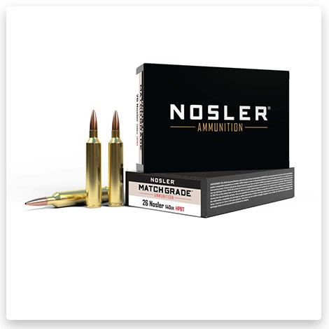 26 Nosler - 140 Grain Brass Cased - Nosler