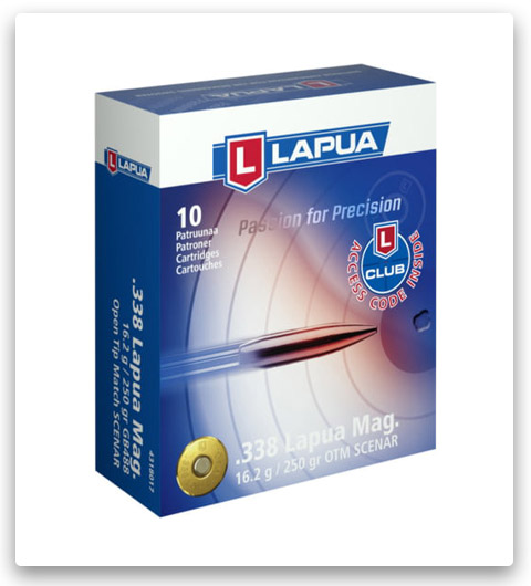 Lapua Scenar .338 Lapua Magnum Brass Rifle Ammunition